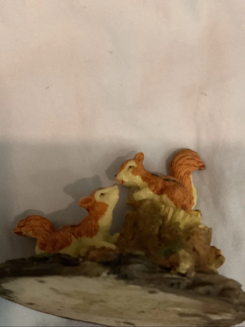 Cow & Sunflower Figurine Pair with Squirrels